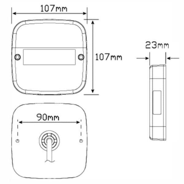 Led Autolamps 99Arl Stop/Tail/Ind/Reflector/Licence Combination Lamp