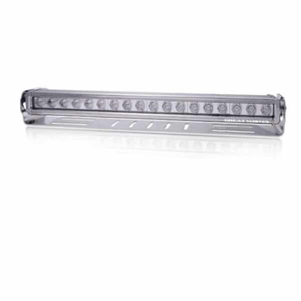 Great White Led Driving Light Chrome Bar 9-32V Dc (Leds 18 X 5W) 10 Deg Optics