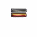 LED Autolamps 200BIRSTME2 Stop/Tail/Indicator/Reverse Combination Lamp - Black