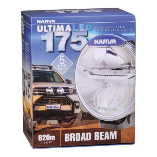 Narva Ultima 175 L.E.D Broad Beam Driving Light: Brighten Your Drive with Powerful LED Lighting