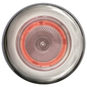 "Hella 2JA343980052 SpotLED Fix White/Red Stainless Steel Silver Rim"