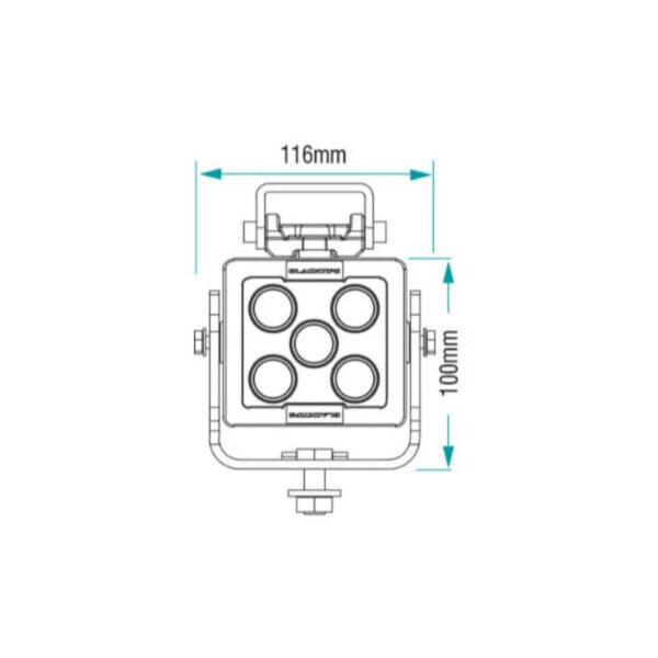 Blacktips 5 Led Worklight 25 Degree Narrow Beam