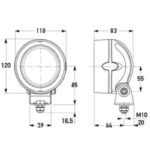 Hella Gen II Mega Beam LED FF Work Lamp ? Close Range 9-33V DC