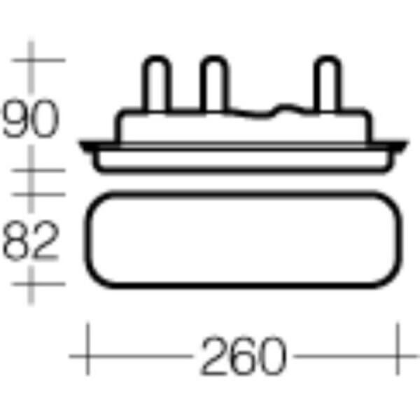 Narva 86200 Rear Combination Lamp for Toyota Landcruiser - Reversing & Direction Indicator