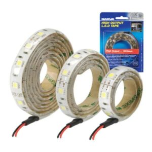 High Output Cool White LED Tape - Narva 87805Bl12 Volt, 300mm (6000K)