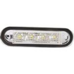 Narva 90811 10-30V LED Front End Outline Marker Lamp (White) with 2.5M Cable