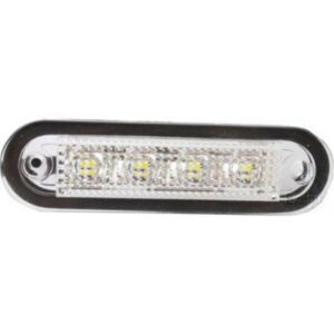 Narva 90811 10-30V LED Front End Outline Marker Lamp (White) with 2.5M Cable