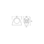 "Amber/Amber Neoprene Narva 93112 9-33 Volt L.E.D Side Direction Indicator Lamp"