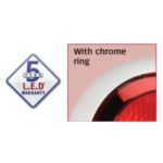 "Narva 94336W 9-33V Red LED Rear Stop/Tail Lamp with Chrome Ring"
