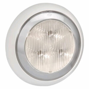Narva 94337W 9-33V LED Reverse Lamp White with Silver Satin Ring