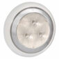 Narva 94337W 9-33V LED Reverse Lamp White with Silver Satin Ring