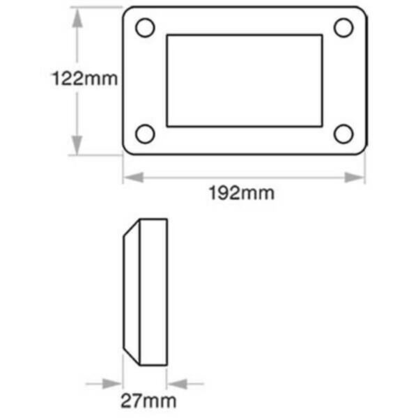 Narva 94818H 9-33V L.E.D Reverse Lamp (White) - Horizontal Mounting & 0.5M Cable