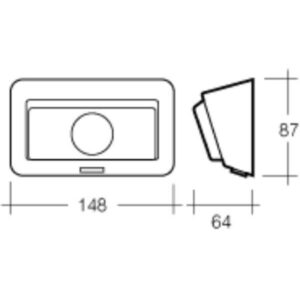 Narva 86830 Porch Light With Off/On Rocker Switch