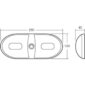 Narva 86862 Dual Interior Dome Light With Off/On Rocker Switch - Brighten Your Vehicle Interior Instantly!